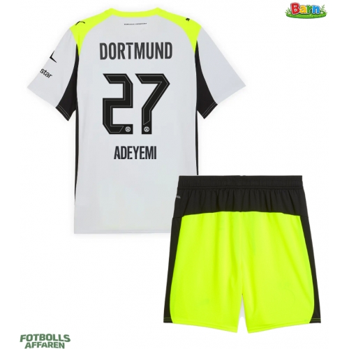 Borussia Dortmund Karim Adeyemi #27 Bortaställ Barn 2025-26 Kortärmad (+ Korta byxor)